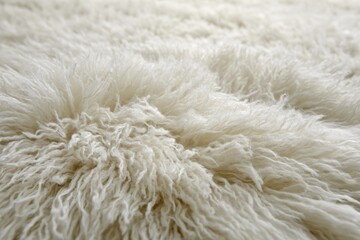 Charming Flokati: Soft and Fluffy White Carpet for a Retro and Cosy Ambiance