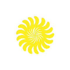 vector illustration of a yellow flower