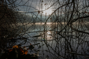 Panoramic view of the Adda River