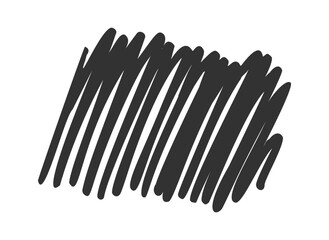 Black scribble handwritten scratch lines