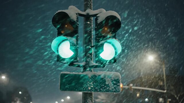 P257-Drone photography of a high intensity street near city outskirts surrounded by buildings during wint 4K 10s