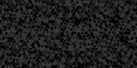 Fototapeta premium Abstract low polygon cubic black gray design. vector poly triangle texture geometric pattern triangular. geometric wall tile and metal cube background triangle wallpaper design.