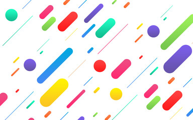 Abstract geometric pattern with vibrant colorful shapes on a dark background