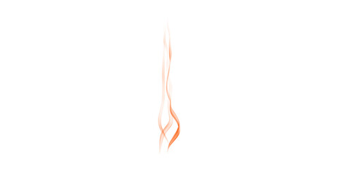 Ethereal orange smoke plume gracefully rising on black Abstract spiritual energy tranquil glow meditation art powerful