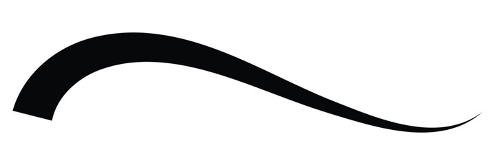 Swoosh line vector, underline swish, stroke swash swirl, curly hand drawn text calligraphic brush tail, black fireworks icon set. illustration in eps 10.