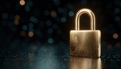 Enhancing Cyber Security With Digital Padlock: Protecting Data Networks Through Virtual Dashboards And Authorized Access, Safeguarding Business Privacy From Cyber Attacks.