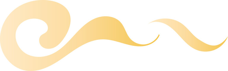 Elegant Gold Cloud Ornament Decorative Form