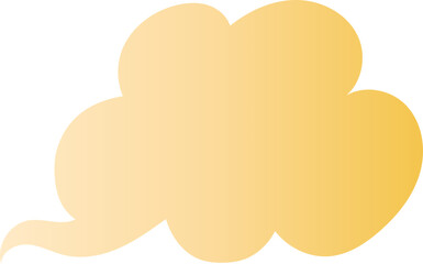 Elegant Gold Cloud Ornament Decorative Form