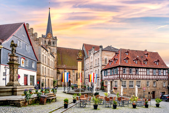 Altstadt, Kronach, Bayern, Deutschland 