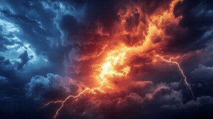 Fototapeta premium ​​AI-Powered Climate Model 