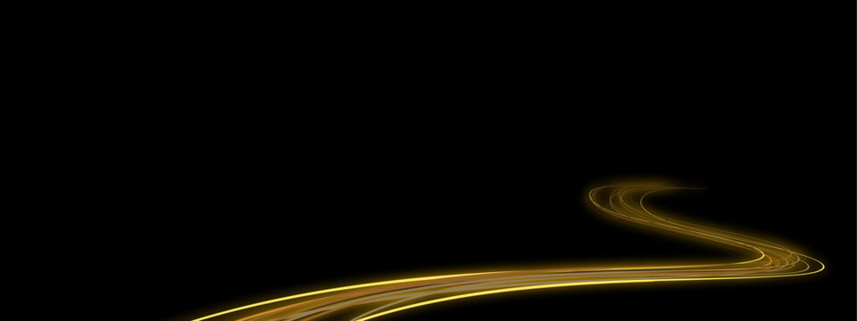 Luxury golden path road  sparkle all around expanding in all directions over a deep black backdrop	