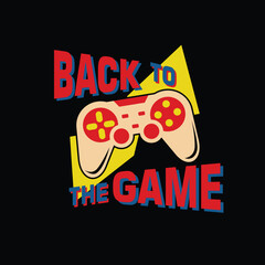 Back to the game vintage video game pad console.eps © Saranya