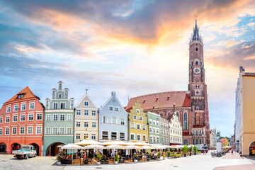 Fototapeta premium Altstadt, Landshut, Deutschland 