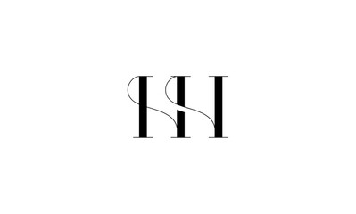 HH initial letter logo or HH monogram