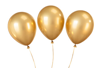 Elegant metallic gold spheres with thin gold ribbons, perfect for wedding, anniversary, or New Year's Eve decor