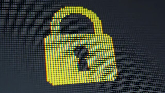 Colorful pixel art brings digital security to life, showcasing unique animations of locks engaging in a playful yet impactful manner. Strong visuals emphasize the importance of protection.