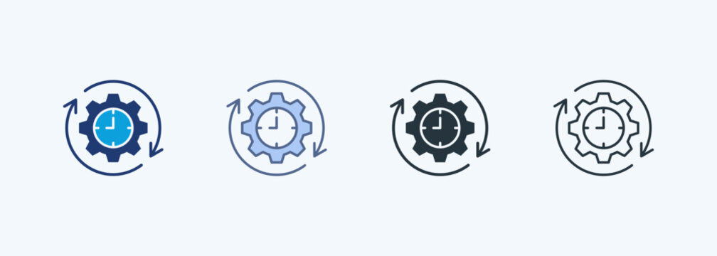 Efficiency Multiple Style Icon Collection