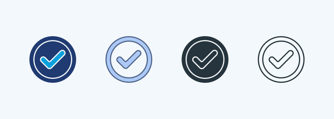 Check Multiple Style Icon Collection