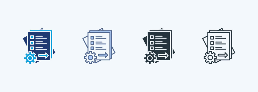 Lean Principles Multiple Style Icon Collection