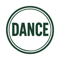 dance icon logo seal vector on white background
Vector stamp icon