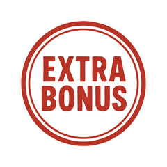 extra bonus icon logo seal vector on white background
Vector stamp icon