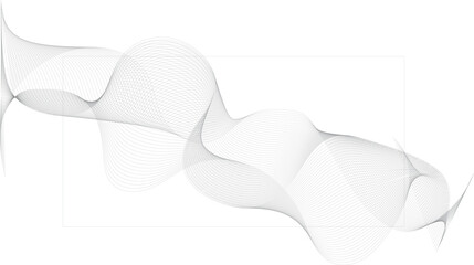 Abstract wave element for design. Digital frequency track equalizer. Stylized line art background. Vector illustration. Wave with lines created using blend tool. Curved wavy line, smooth stripe.