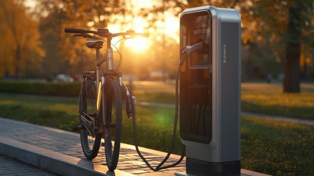 Exploring nature on a longrange ebike urban park photography sunset outdoor adventure