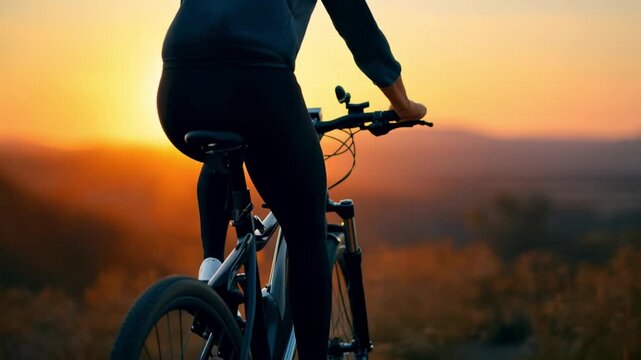 Exploring scenic routes on a longrange ebike mountain trails adventure sunset outdoor freedom