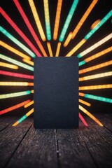 Postcard of the color festival, free space for text