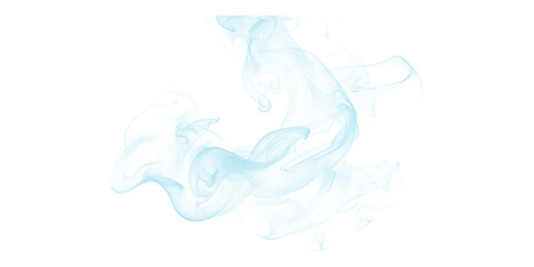 Wispy light blue smoke swirling gracefully elegant ethereal vapor dynamic abstract black background mystical flowing