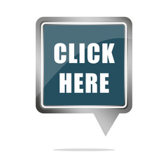 Obraz premium Click here button. Pointer action symbol. Cursor selection Vector. Mouse press command.