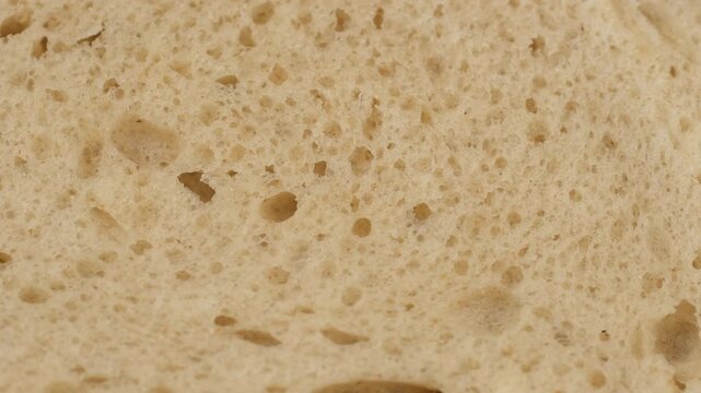 Fresh baked bread crumb texture macro, slider
shot