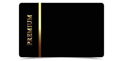 Vip gold card. Luxury texture template design. VIP ticket on black background for invitation, club, award, casino, certificate. Golden exclusive premium card.