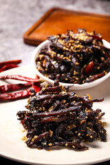 Chifeng Dried Greens with Cumin and Chili - Salty Spicy Snack