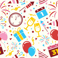 Celebrating new year's eve. Happy New Year