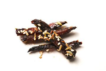 Spicy Chifeng Meat Jerky with Sesame Seeds and Almonds