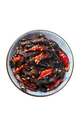 Chifeng Spicy Shredded Pork with Mustard and Red Chilies