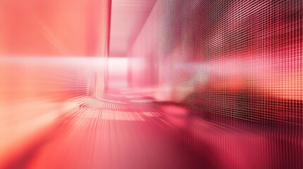 Abstract digital tunnel with glowing lines creating a futuristic data network connection, representing high speed information flow and modern technology concepts