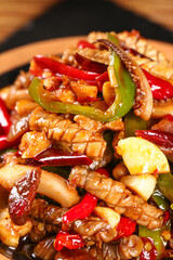 Spicy Fried Squid with Chilies and Peppers - Chinese Cuisine