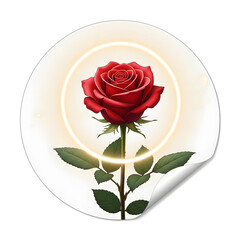 Love and Romance Concept Red Rose for Valentine&rsquo;s Day