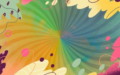 Colorful vector flower and butterfly illustration design pattern for spring and summer nature backgrounds