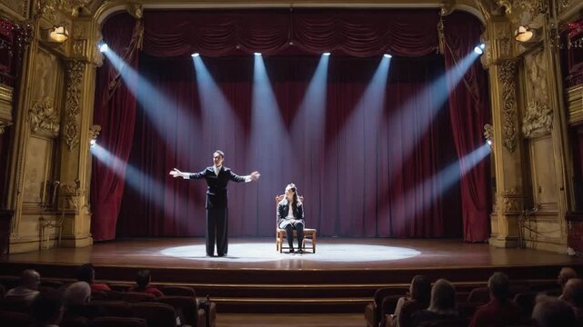 A hypnotist's show.