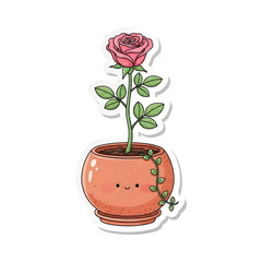 Single Red Rose Symbol of Love for Happy Rose Day