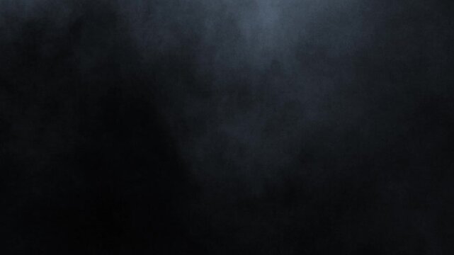 Abstract white smoke in slow motion. Smoke, Cloud of cold fog in light spot background. Light, white, fog, cloud, black background, 4k, ice smoke cloud. Floating fog.