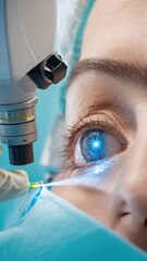 laser correction surgery, equipment, laser beam, patient