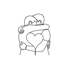 Happy Hug Day Sticker