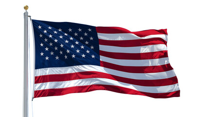 Obraz premium American Flag Waving Proudly in the Wind