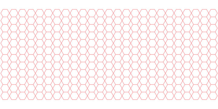 Modern seamless light pink hexagonal pattern providing a delicate geometric background, ideal for digital design and decorative elements