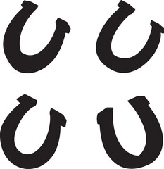 Vector horseshoe icon.