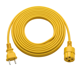 Power supply action home electrical cable industry isolated on transparent background